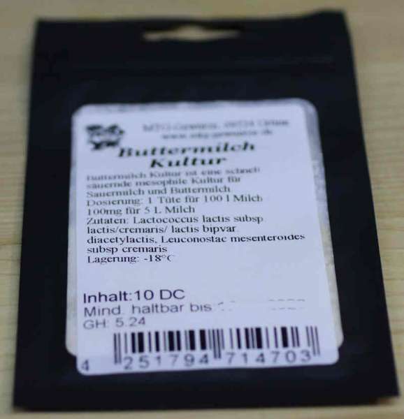 Buttermilch Kultur, Mesophile Käsekultur kaufen - Käse selber machen - MTG-Gewürze Chemnitz